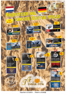 Tabak Fink Bocholt Drehtabak Niederlande